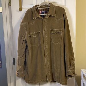 Ralph Lauren Men's Brown corduroy Shirt Jacket.